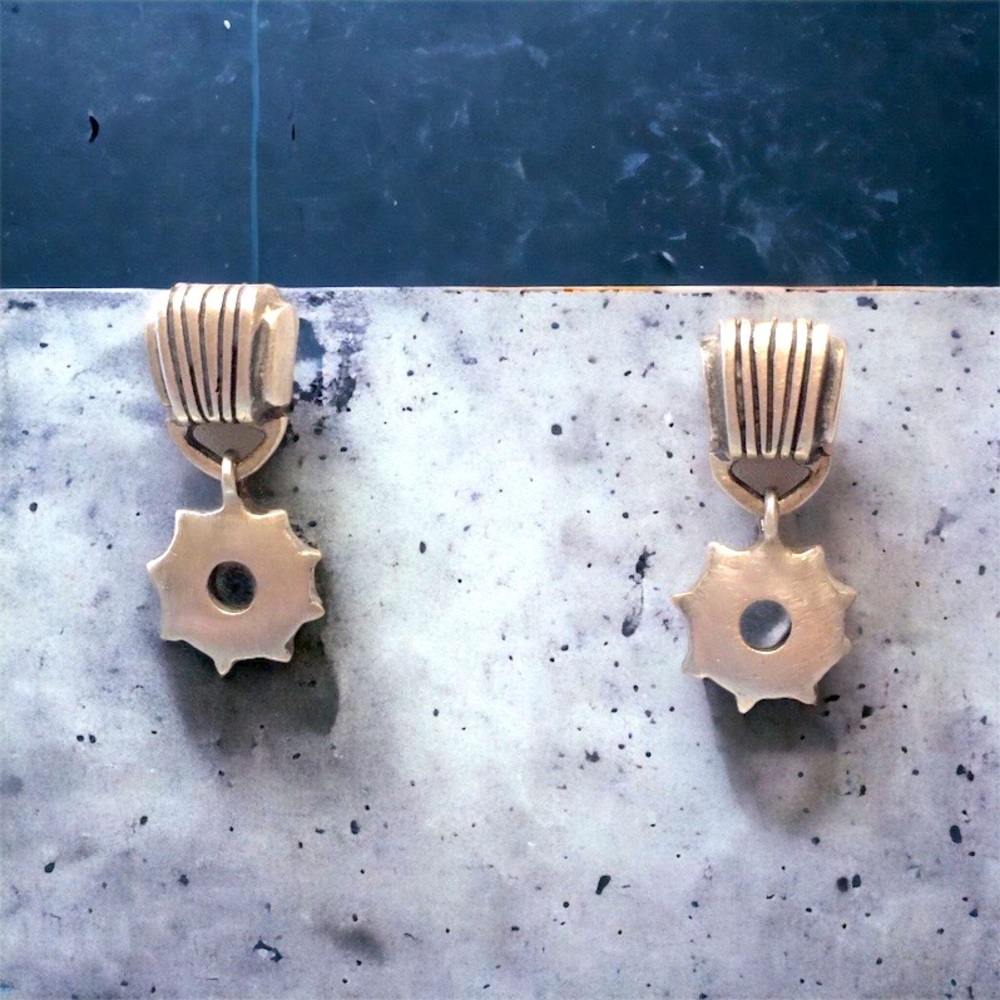 Lisa Jenks Vintage Sterling Silver Earrings Classic Modernist For Pierced Ears